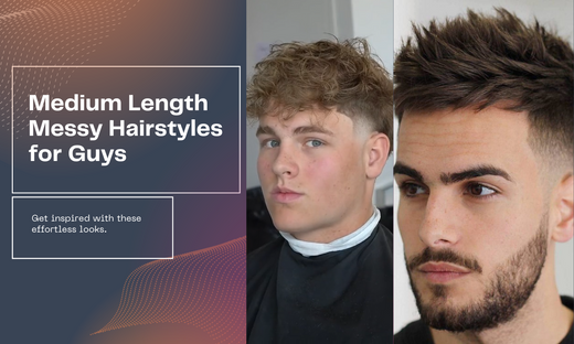 Medium length messy hairstyles for men