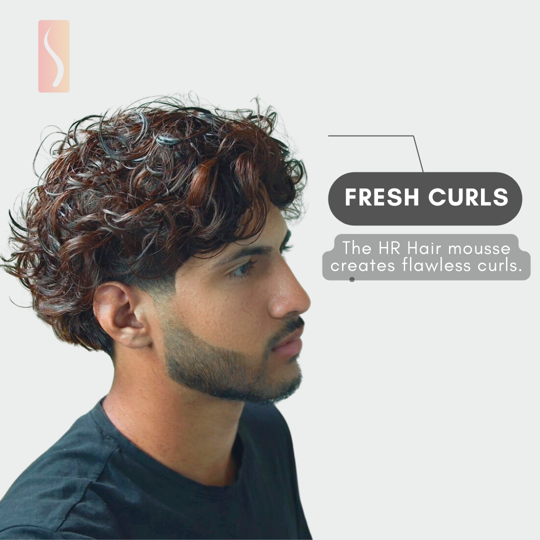 Model with Hair Resurrection Instant Curling and Frizz Free Mousse