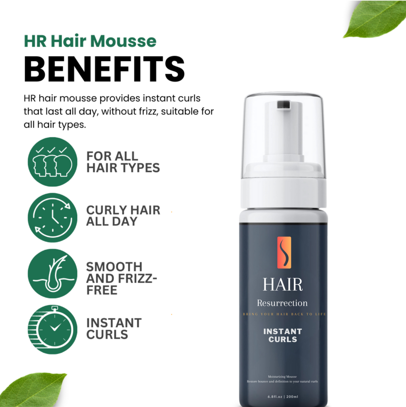 Hair Resurrection Instant Curling Mousse